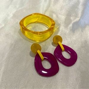 Y2K acrylic jewelry set